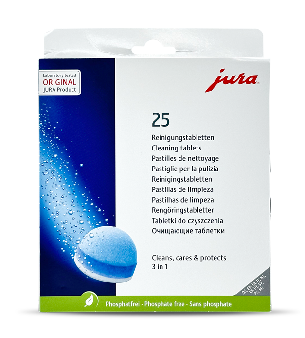 Jura 3 in 1 Cleaning Tablets box 25pcs