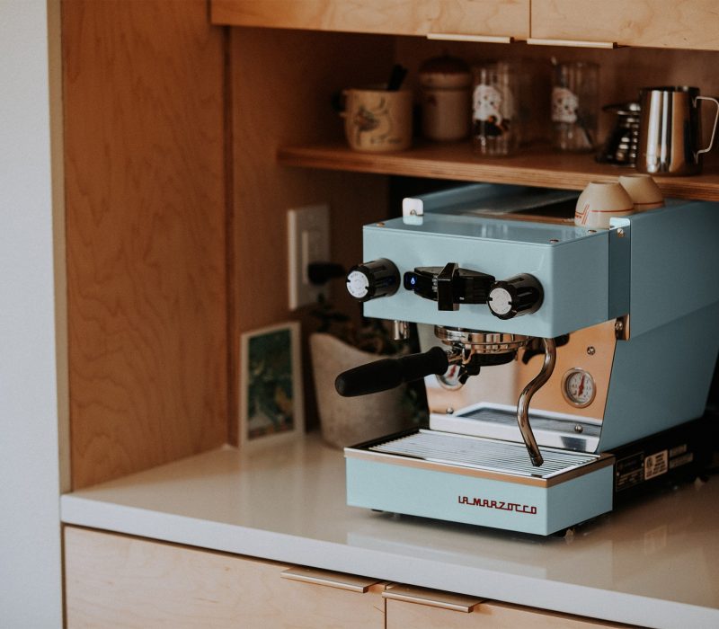 La Marzocco Linea Micra - Blauw met gratis geschenk t.w.v. €205